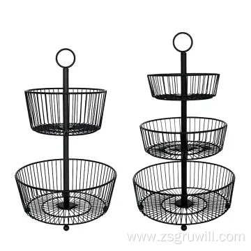 Home 2 or 3-tier countertop fruit basket